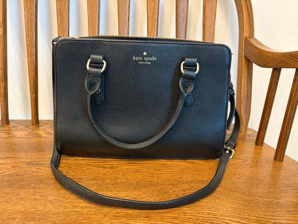 Kate Spade Mulberry Street Black Pebbled Leather Satchel